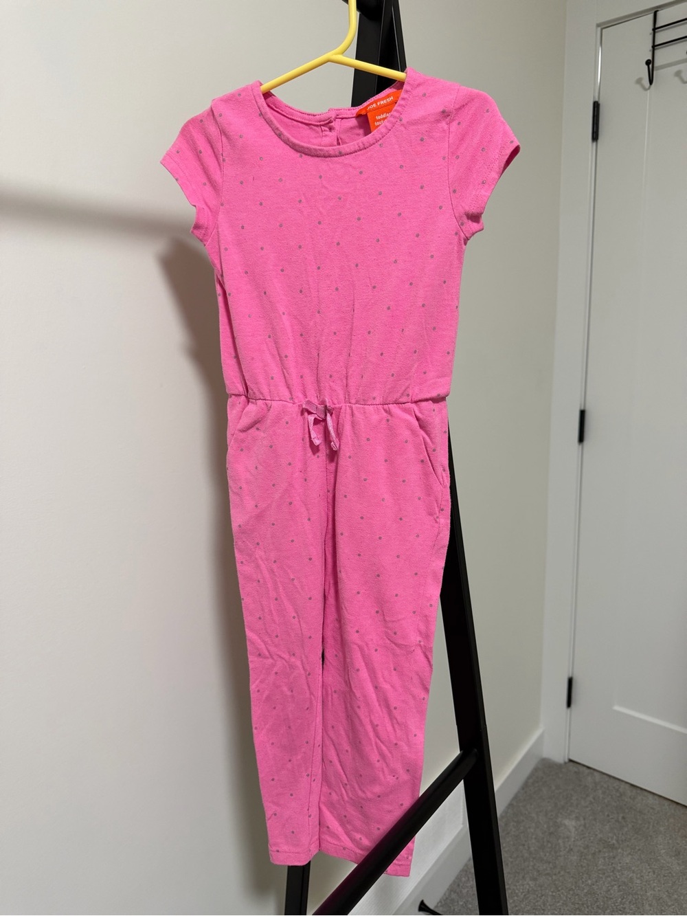 Joe Fresh Pink Jumpsuit Polkadots